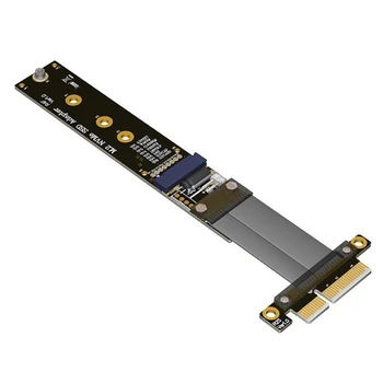 

M.2 NVMe SSD Extension Cable Solid Drive Riser Card R44SF/R24SF M2 to PCI-Express 3.0 X4 PCIE Full Speed 32G/Bps M Key Extender