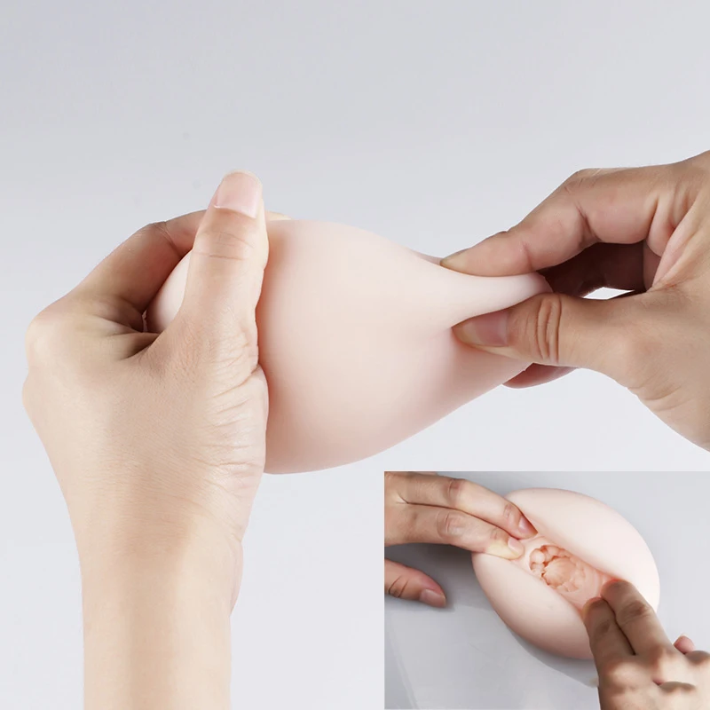 Мужской мастурбатор с силиконовым шариком мягкая поддельная грудь Реалистичная