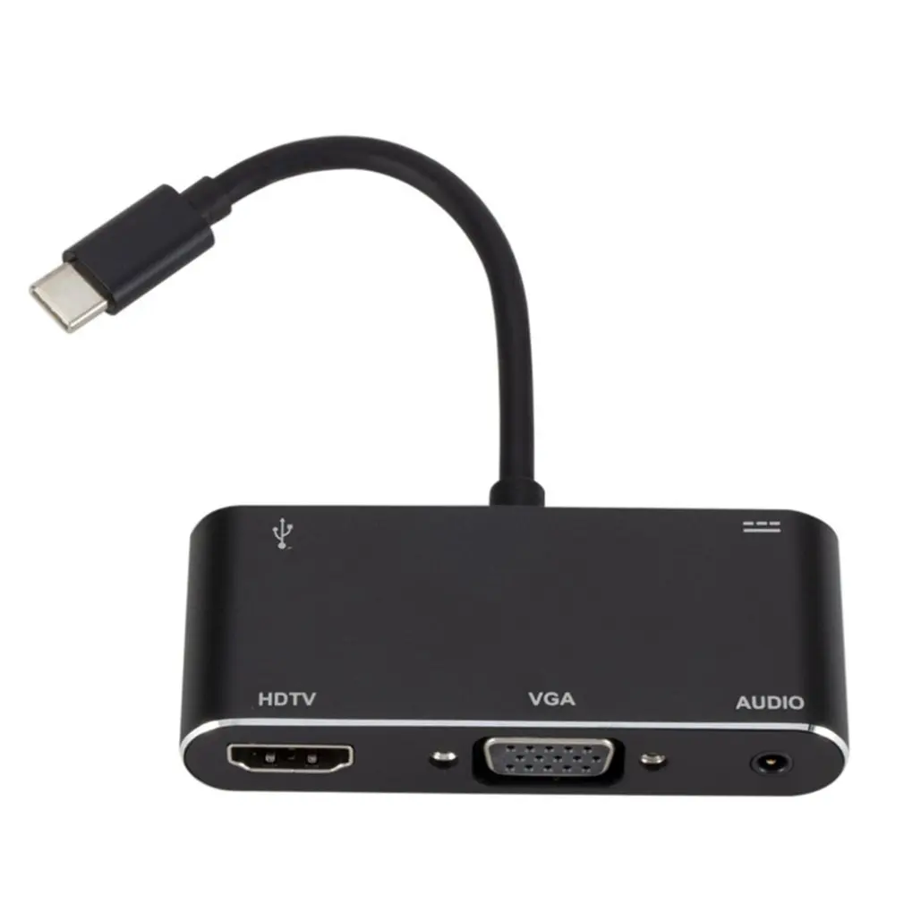 USB C к адаптер HDMI VGA HDMI/VGA/Аудио/USB 3,0 порт+ USB C порт(pd) конвертер для Macbook samsung Ноутбук