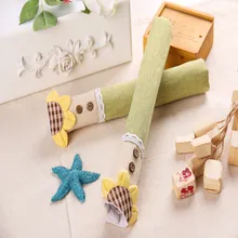 Пара чехлов для ручек холодильника из хлопчатобумажной ткани для домашней кухни, дверная ручка, пылезащитный чехол для холодильника, кухонные аксессуары F