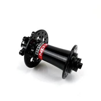 

Novatec D791SB Road/MTB disc brake front hub Alloy disc barke thru axle 154g 24/28/32 holes black/red navatec 791 hub