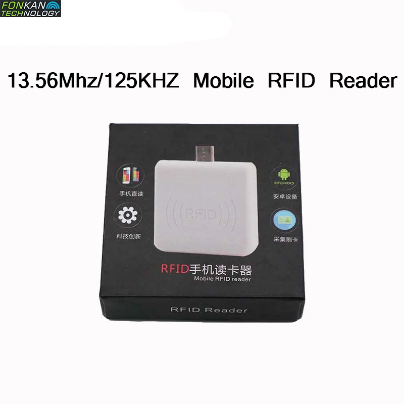FONKAN мини портативный считыватель НЧ 125 кГц OTG USB Android Считыватель