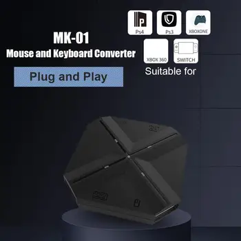 

MK-01 Keyboard Mouse Converter Handheld Gamepad Adapter for PS4 Xbox One Switch Practical Operation Simple Conveninently