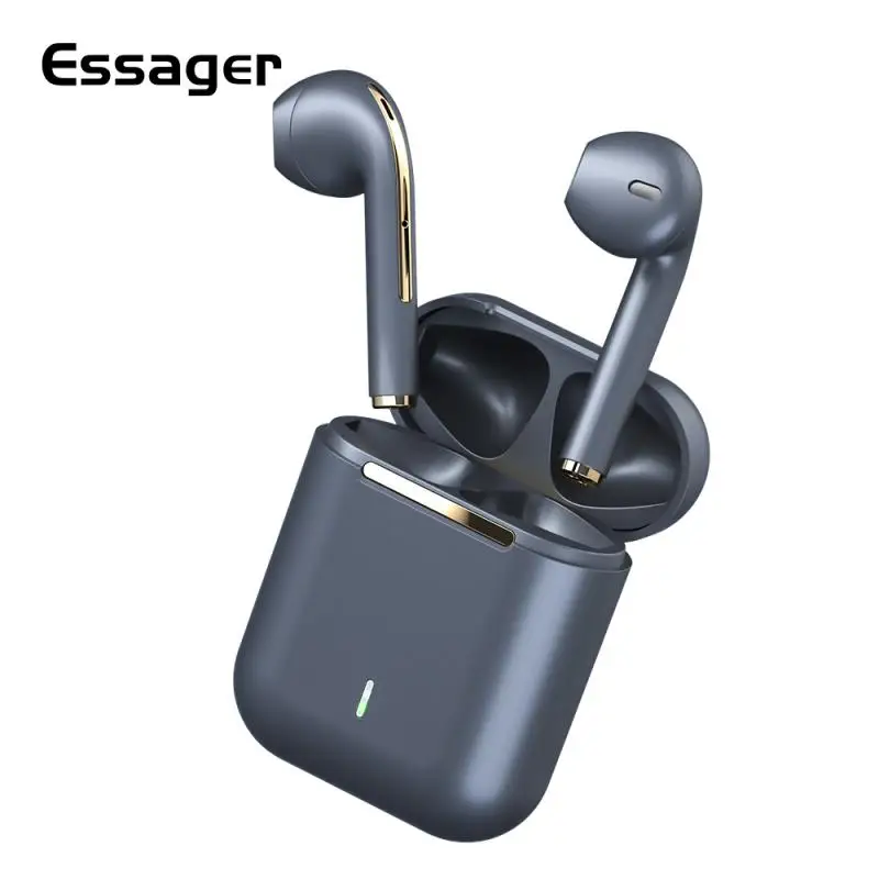 Essager J18 TWS Wireless Headphone Bluetooth Earphone Headset Portable Audio Video Noise Canceling Earbuds For Huawei Xiaomi