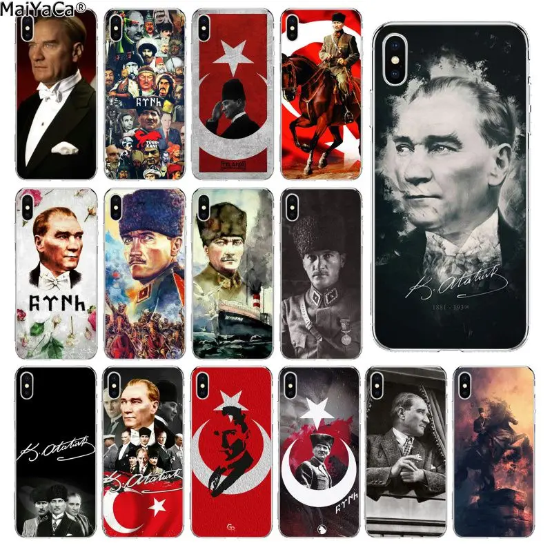 MaiYaCa Турция Mustafa Kemal Ataturk высококачественный чехол для телефона iPhone 11 pro XS MAX 8 7 6 6S Plus