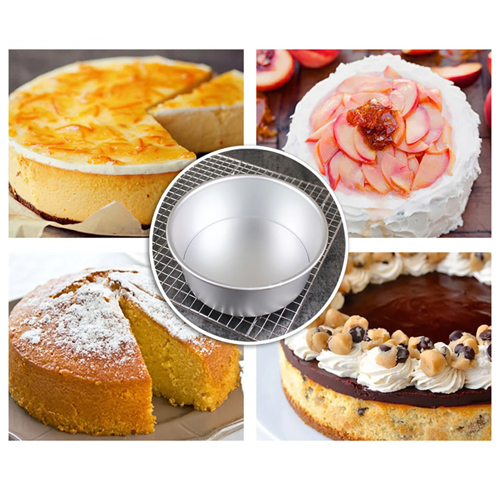 2-дюймовый алюминиевый сплав антипригарная круглая форма для выпечки торта