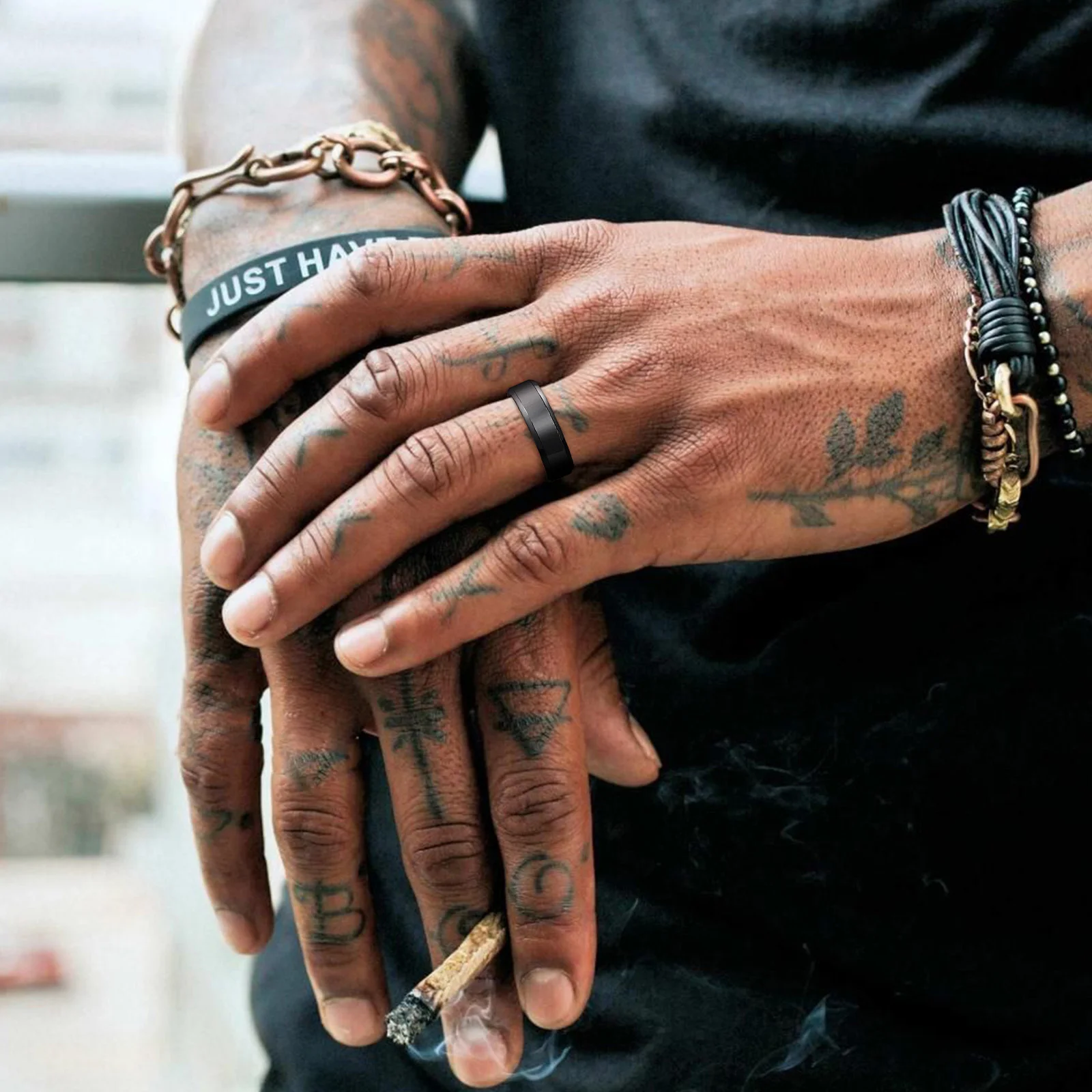 Anillo "Core" de Carburo de Tungsteno Puro 6mm | Dalesha Masculino - Imagen 2