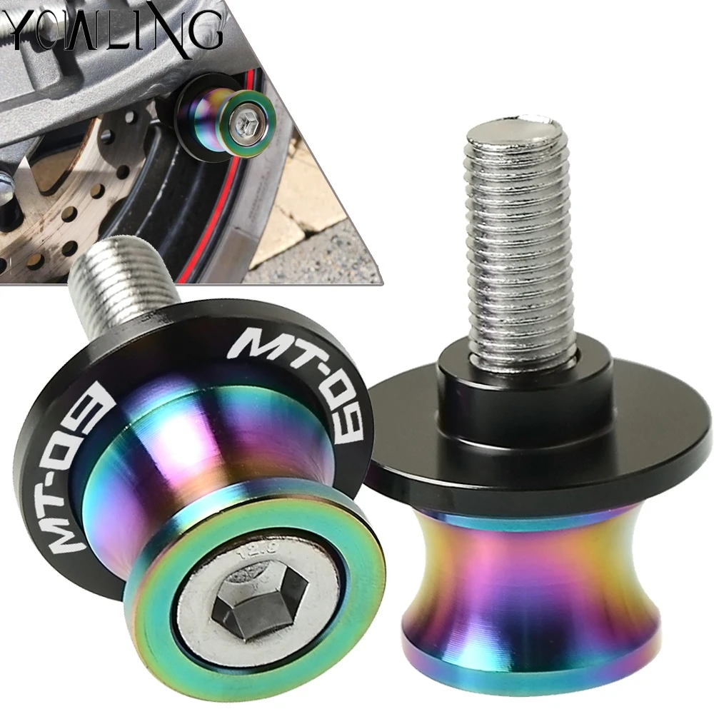 

M6 Swingarm Stand Screws Motorcycle Swing Arm Spools Sliders For Yamaha MT09 MT FZ 09 MT-09 FZ09 FZ-09 2014 2015 2016 2017 2018