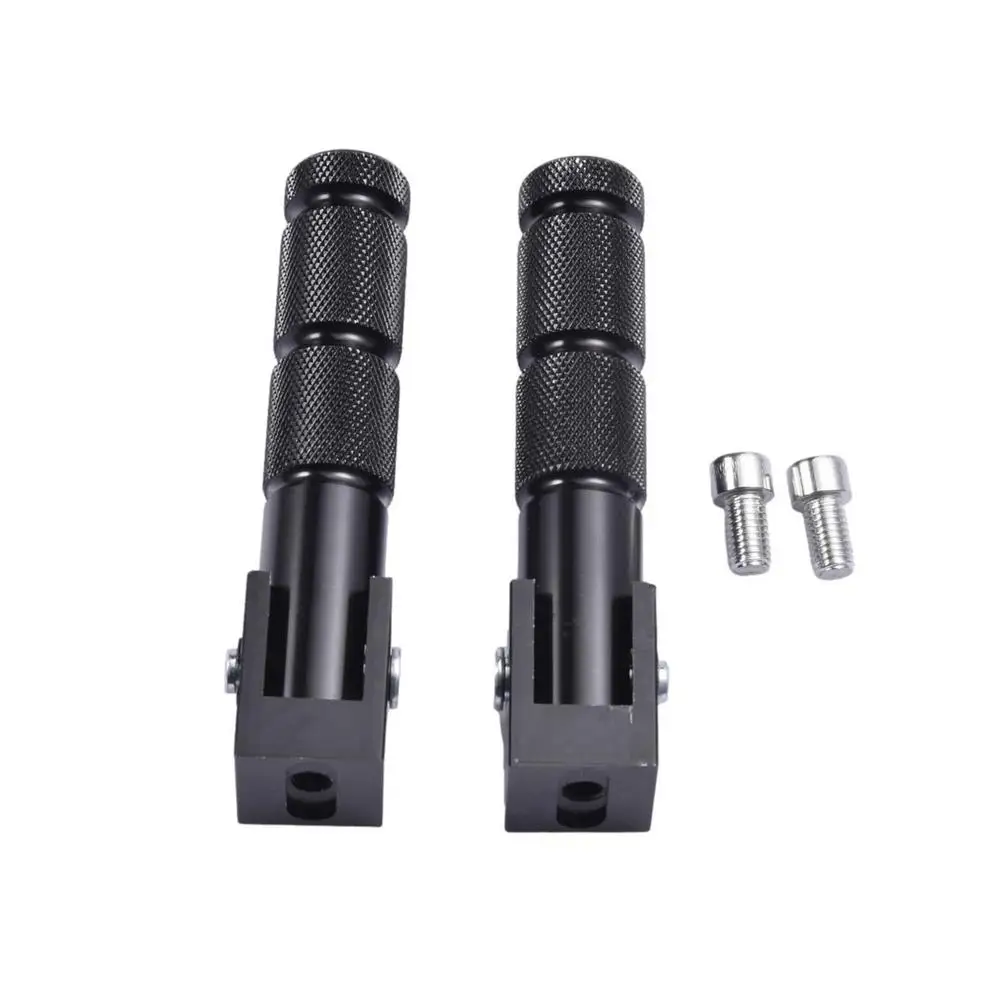 8 мм черные серебристые алюминиевые универсальные подножки для мотоцикла