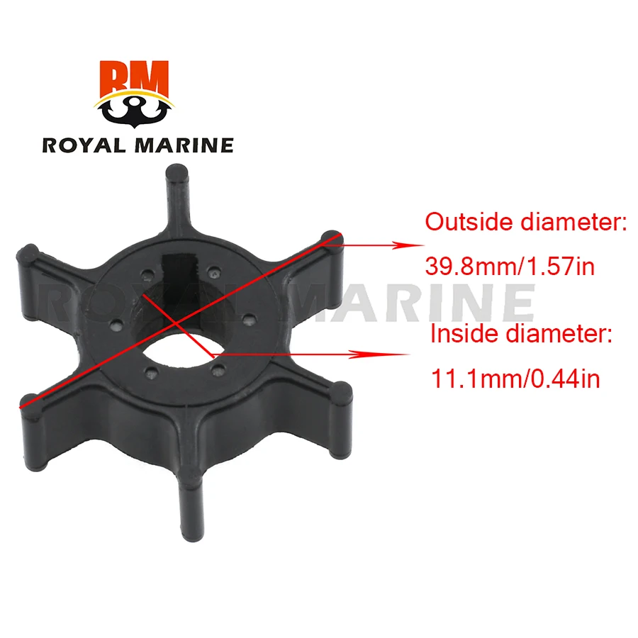 

6E0-44352-00 Water pump impeller for yamaha 4HP 5HP 6HP outboard boat Motor 6E0-44352-00 6E0-44352-003 18-3073 Boat Parts