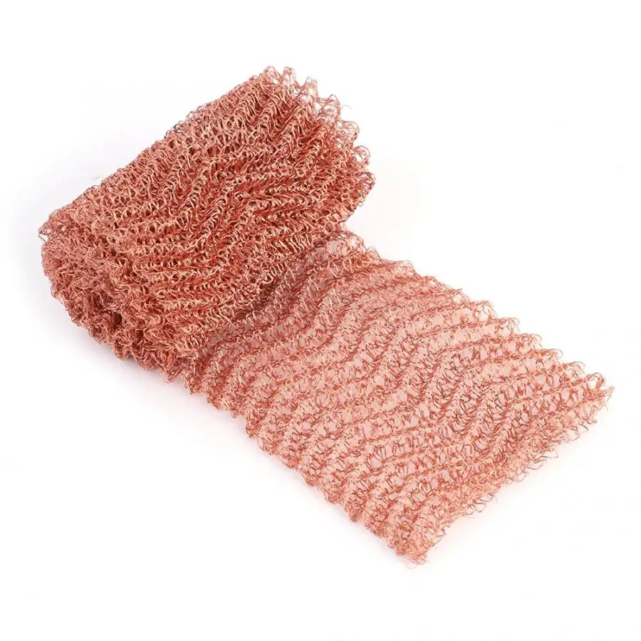 4 Wires Pure Copper Mesh Woven Filter Sanitary For Distillation 100mm Width