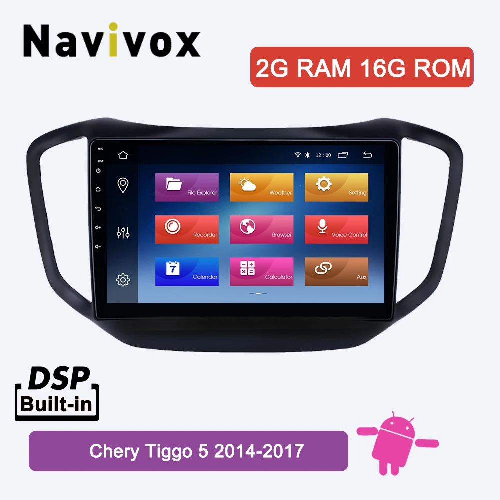 Navivox 10," 2.5D экран Android автомобильный DVD gps для Chery Tiggo 5 автомобильный Радио Аудио Стерео головное устройство навигация bluetooth wifi
