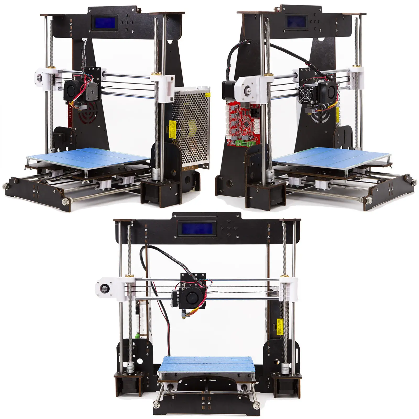 Экструдер Prusa i3 Reprap MK8 для 3D принтера с ЖК контроллером и нагревателем