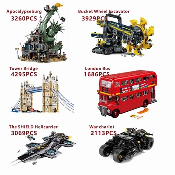 

IN STOCK DIY Educational toys30001 34000 1266 7111 Model Building Block Brick Children Christmas Gift