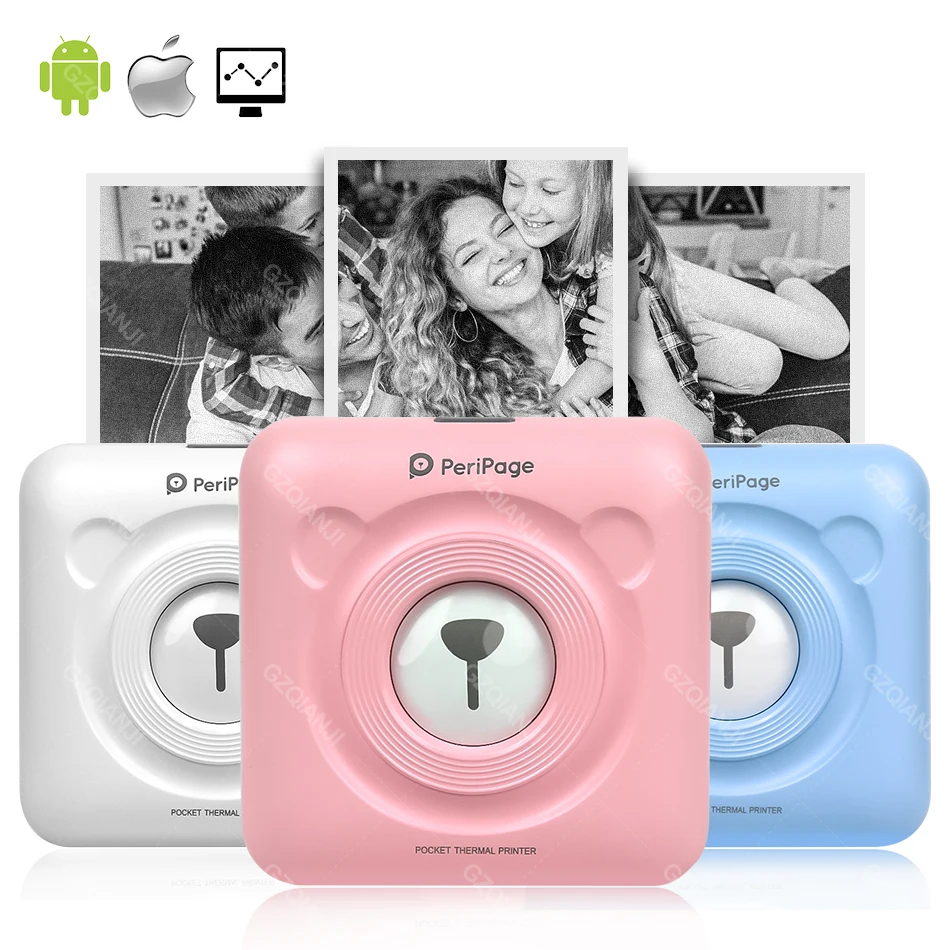 Peripage A6 Draagbare Thermische Printer Mini Foto Pocket Thermische Printer 58 Mm Printing Draadloze Bluetooth Android Ios Printers