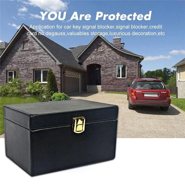 1PCS Neueste RFID Faraday Box Anti Theft Fob Protector Strahlung-beweis  Handy Box Auto Keyless Signal Blocker sicherheit