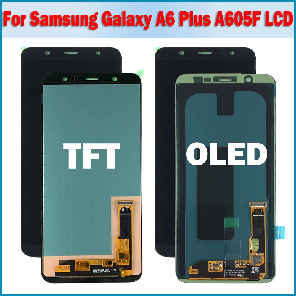 100% Tested OLED For Samsung Galaxy A6 Plus A6+ A605 2018 A605FN A605G ...