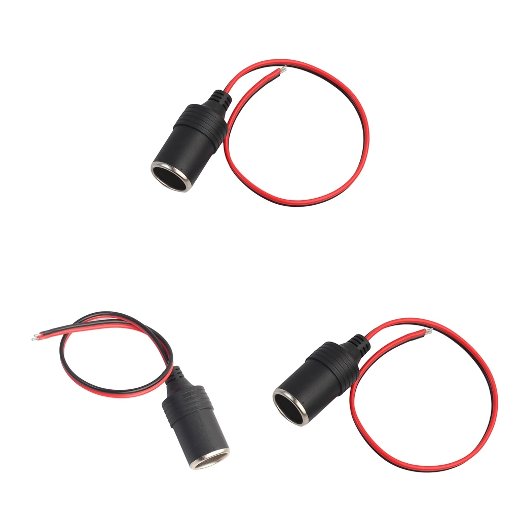 3x 12V 10A Female Car Cigar  Lighter Socket Plug Connector Adapter