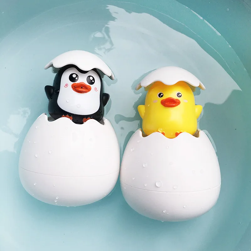 Веселые игрушки для купания для малышей, пингвин, резиновые утки, Детские плавающие игрушки для детей 7 месяцев-5 лет