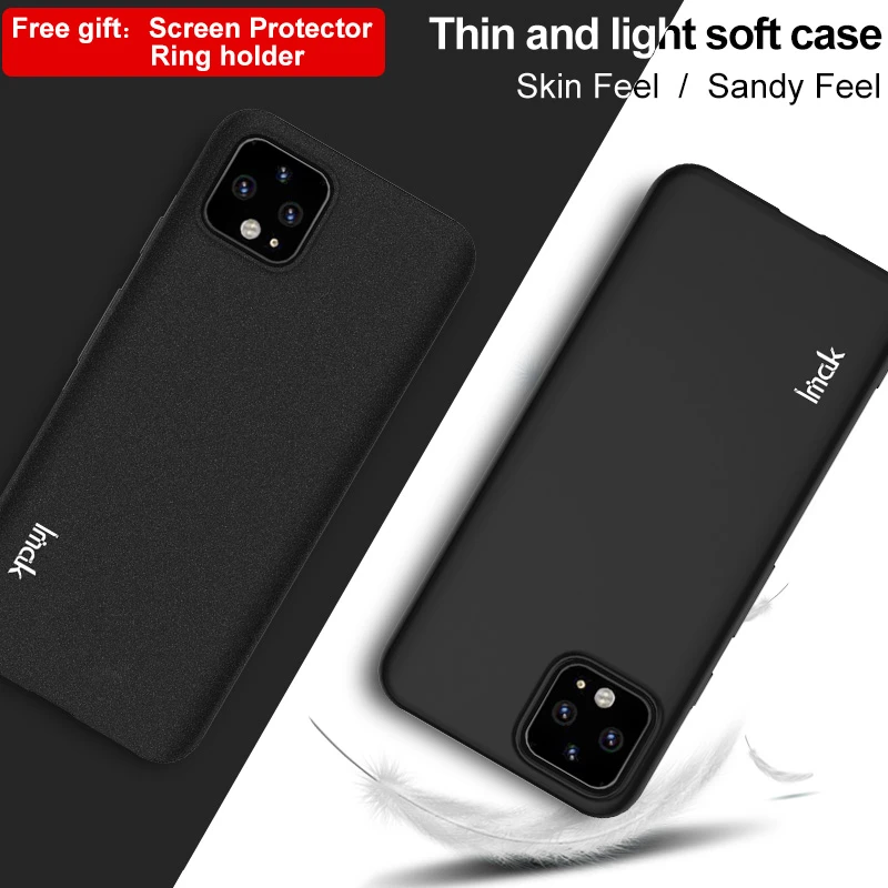 

IMAK For Google Pixel 4 XL Case Shockproof Silicone Soft Transparent TPU Case Back Cover Case For Google Pixel 4 Pixel4 XL