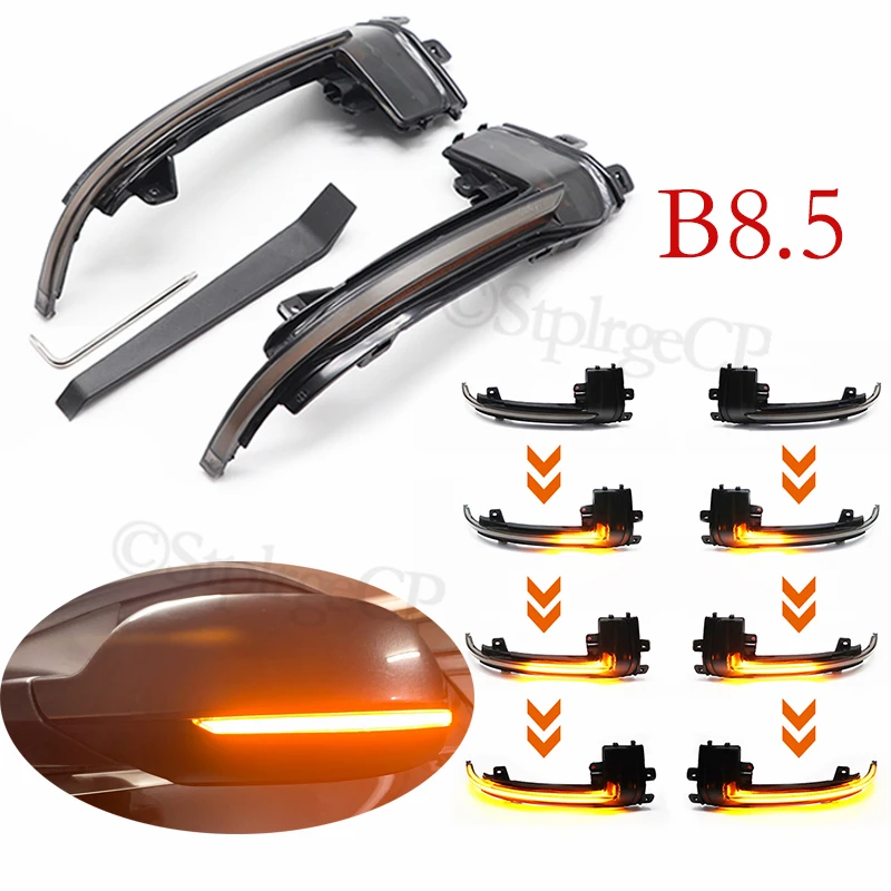 LED Car Dynamic Turn Signal Light Rearview Side Mirror Light For Voo V40 Cc Ii V60 S60 2011 2018 S8 I.1220325952