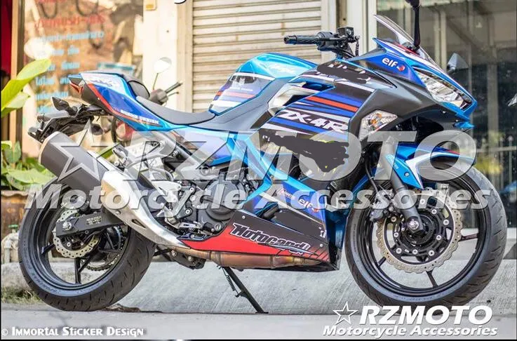 Углеродное волокно лакированные украшения для мотоцикла для kawasaki ninja 400 все виды цветов No.0012B24