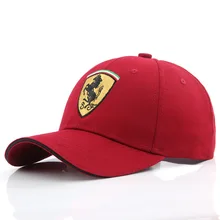 High-grade Outdoor Sports Car Racing Visor Hat F1 Team Baseball Cap Cotton Embroidered Pattern For Ferrari Badge Man Woman Gift