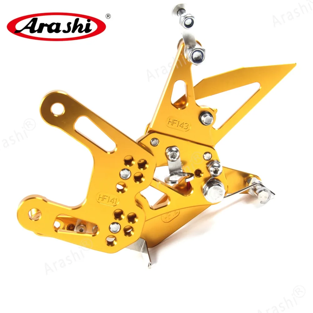Arashi мотоциклетная подставка для ног для KAWASAKI NINJA ZX-10R ZX10R 2011 2012 2013 CNC регулируемая подножка подножки Rearset