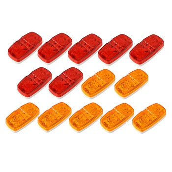 

14X LED Side Marker Light Clearance Light for Car Truck Trailer Tail Lamp RV, Boats Etc