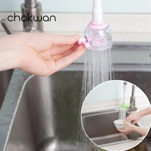 Регулируемый наконечник-переходник для крана, пригодный для экономии воды, гибкий кран для раковины, распылитель, аксессуары для кухонного крана, гибкие смесители