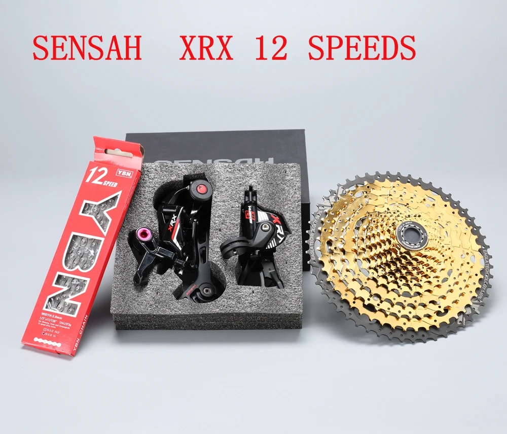 RACEWORK SENSAH XRX 1x12 рычаг переключения скоростей+ задний переключатель 12s для MTB, M9100 Eagl - Цвет: Зеленый