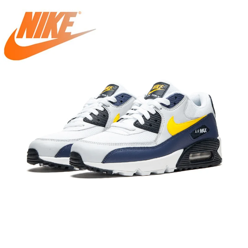 

Original Authentic NIKE AIR MAX 90 ESSENTIAL Men's Running Shoes Sport Outdoor Sneakers Athletic Designer 2019 New AJ1285-101