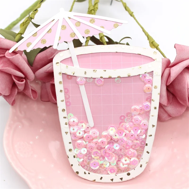 

KLJUYP Cup Metal Cutting Dies Scrapbook Paper Craft Decoration dies scrapbooking