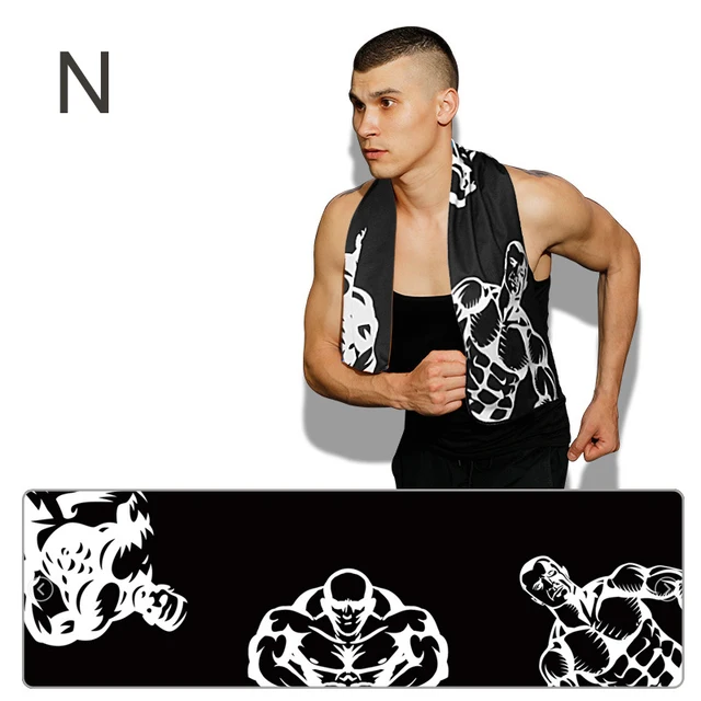 Cold Dry Cooling Sports Towel Printed Quick Dry Strong Absorbent Sweat Towel Golf Towel For Fitness Microvezel Handdoek Haar N