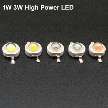 

10pcs Real Full Watt CREE 1W 3W High Power LED lamp Bulb Diodes SMD 110-120LM LEDs Chip For 3W - 18W Spot light Downlight