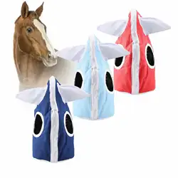 Регулируемая прочная маска для лошади, теплая защита для лица, покрытие для головы лошади, теплые головные уборы 600D, водонепроницаемая
