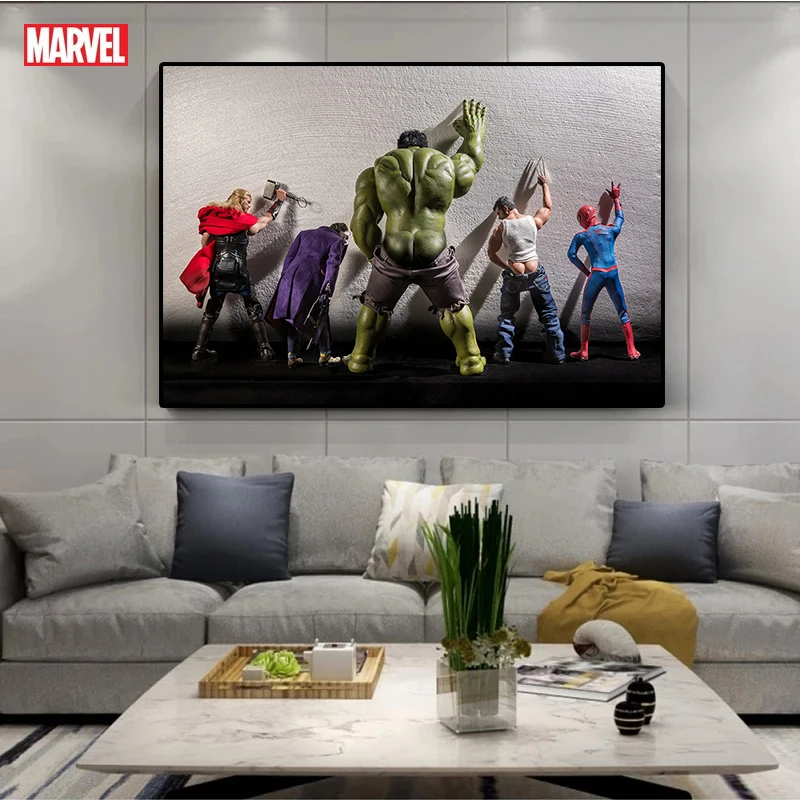 Забавные постеры и принты Superheros картина из комиксов Картина на холсте Quadro