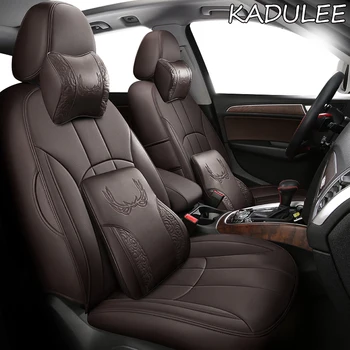 

KADULEE Custom Leather car seat cover For Geely Emgrand EC7 Jingang Yuanjing GX7 GC7 GX2 UFO SC3 SC5 SC6 SX7 car seats protect