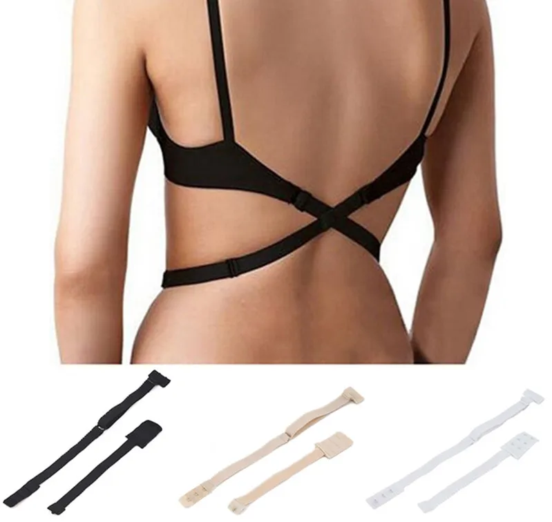 Women Low Back Backless Bra Strap Adjustable Extender Hook Adapter Converter Fully Extender Hook Underwear Accessories