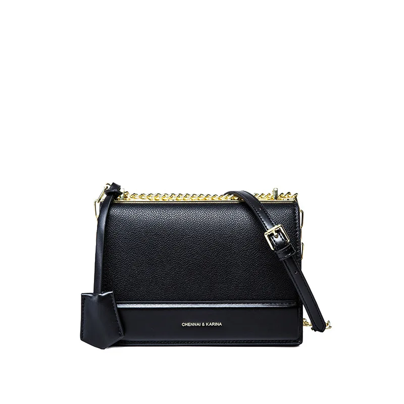 

2019 Autumn New Arrival Korean-style Versatile Single Cross-body-Style Contrast Color Organ Square Sling Bag New Style Small C C