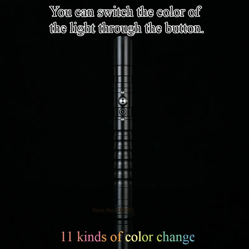 11 colores sable láser con luz saber espada de metal RGB decoloración láser Cosplay juguete luminoso al aire libre creativo guerra juguetes Stick Saber - 2