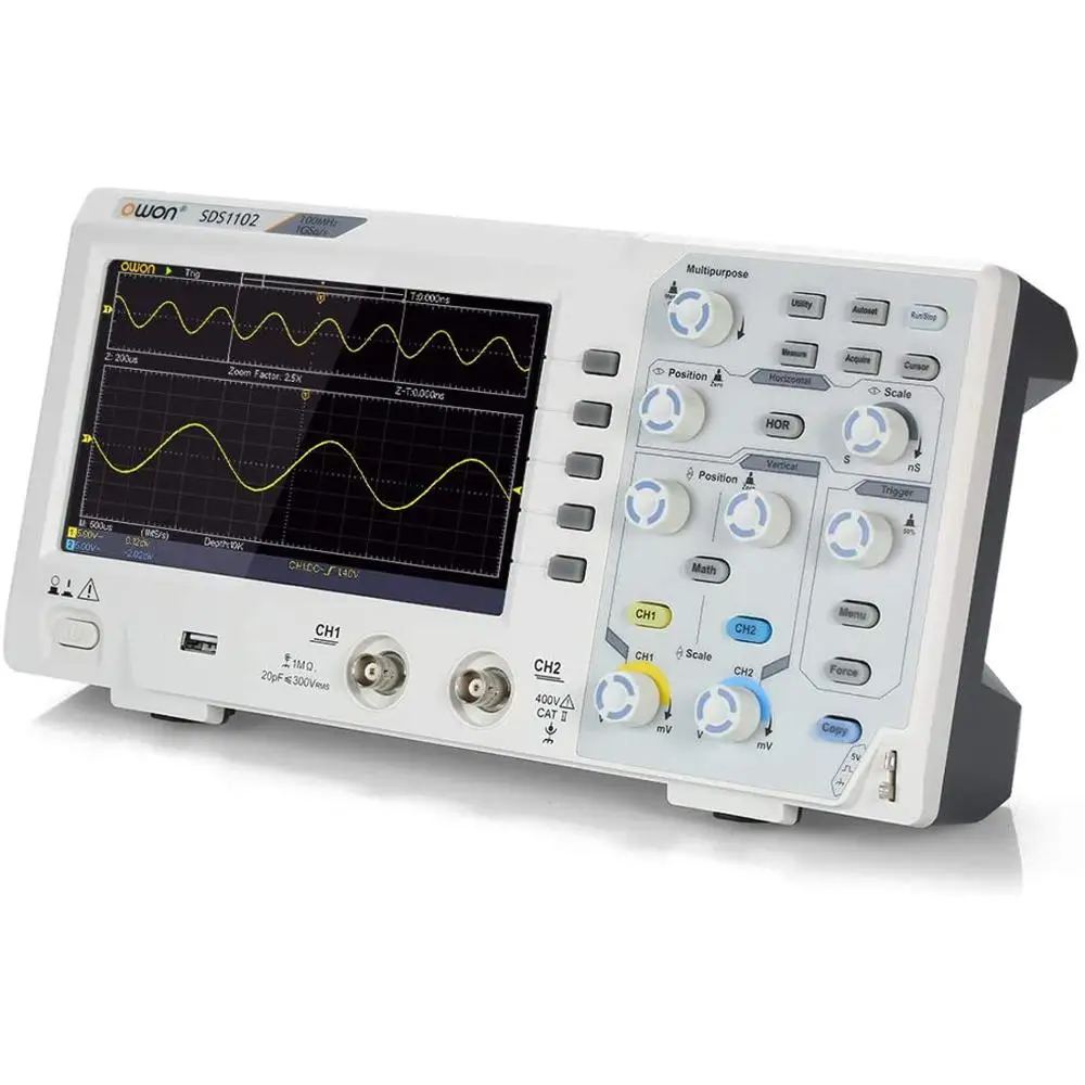 Hantek DSO5072P オシロスコープ 7インチ 掛け合う