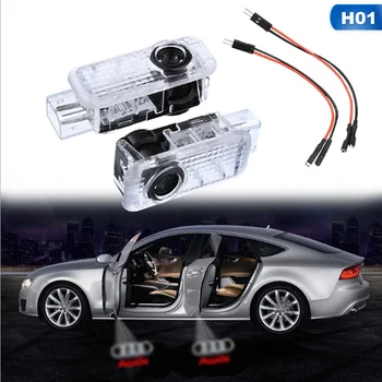 

Lcyonger 1 Pair for A1 A2 A3 A4L A4 A5 A6 A7 A8L Q5 S3 S4 S5 Lights Car LED Door Welcome Laser Projector Shadow Light LED