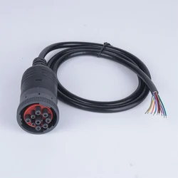 Câble de connexion OBD2 à 9 broches pour Scanner de camion, câble de Diagnostic de moteur pour camion, ligne ouverte J1939 9Pin 