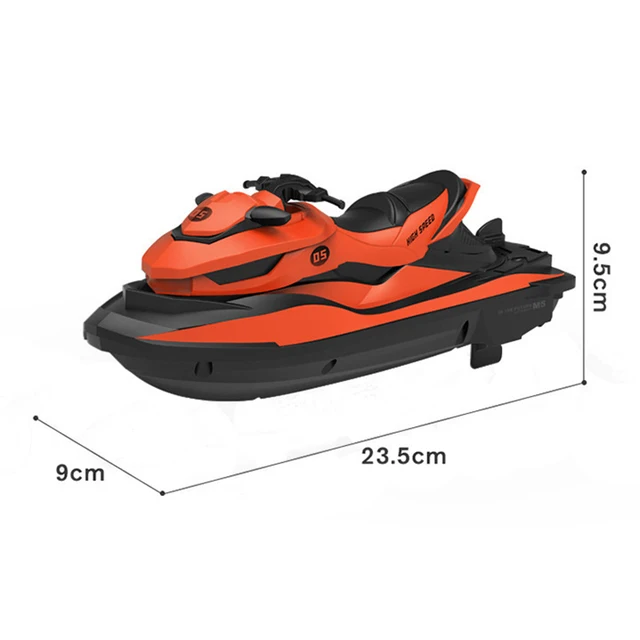 2021 New Mini RC Boat 2.4G 50 Meters Remote Control Distance Summer Water Splashing Electric MotorBoat Children's Toy Gift 6