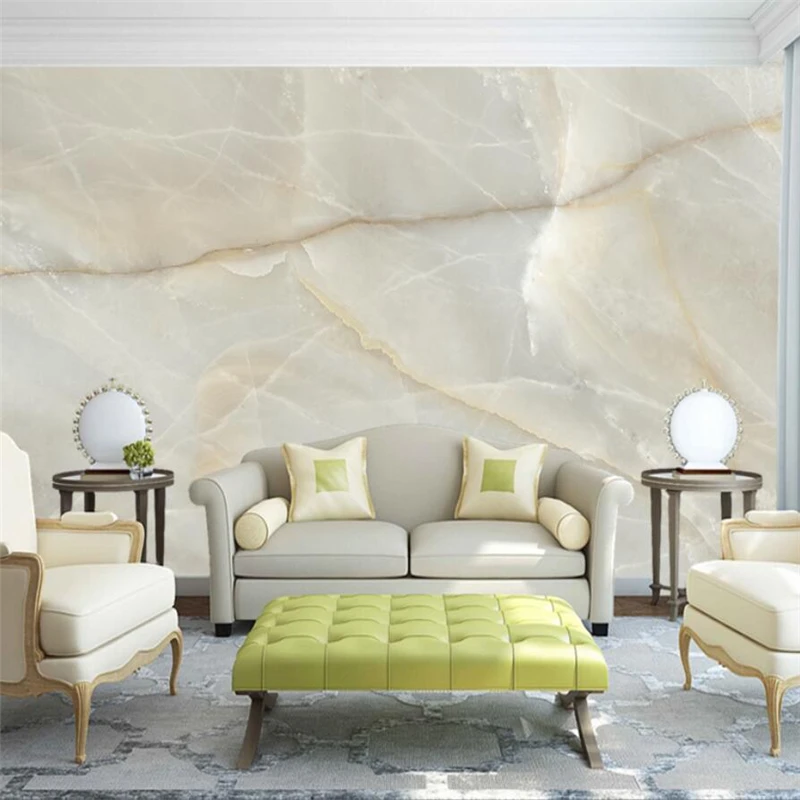 

Custom wallpaper 3d modern minimalist atmosphere jade slab mural living room bedroom shop marble decoration painting wall papers