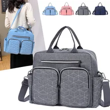 Bolsas de pañales grandes para bebé, bolso de maternidad impermeable, seco y húmedo, de viaje, para mamá, enfermera