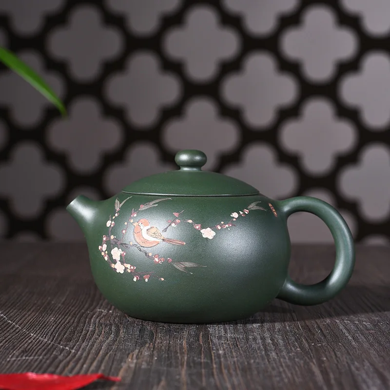 

Teapot Quality Goods Full Manual Raw Ore Green Mud Xi Shi Kettle Kungfu Online Teapot Tea Set Suit A Piece Of Generation Hair