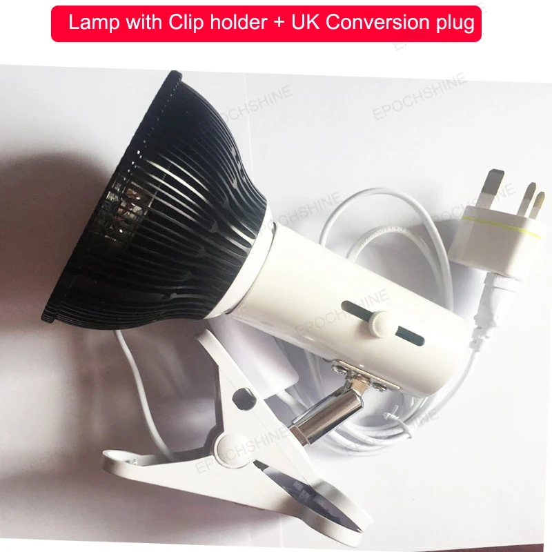 with holder UK plug Профессиональный красный светодиодный терапевтический светильник, облегчающий боль, прибор для ухода за кожей, штепсельная вилка США/ЕС, терапевтический светильник - Испускаемый цвет: with holder UK plug