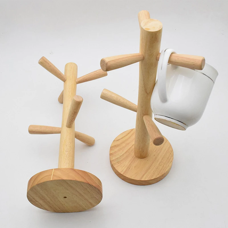

Cup holder Water cup holder solid wood storage rack multifunctional wooden rack wooden drain rack jewelry rack item storage rack